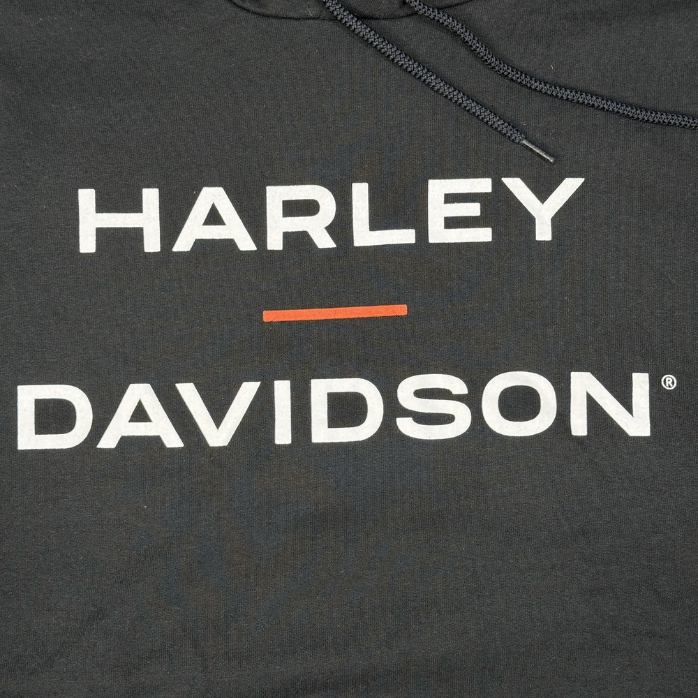 Harley Davidson Men's Hoodie Sweatshirt Motorcycle Black Size 3XL NWOT - Picture 3 of 7